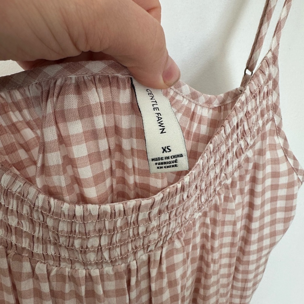 GENTLE FAWN Gingham Spaghetti Strap Top - Picture 3 of 3